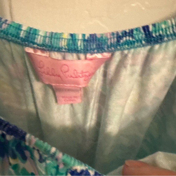 Lilly Pulitzer med one piece long sleeve top and shorts romper - Picture 3 of 8